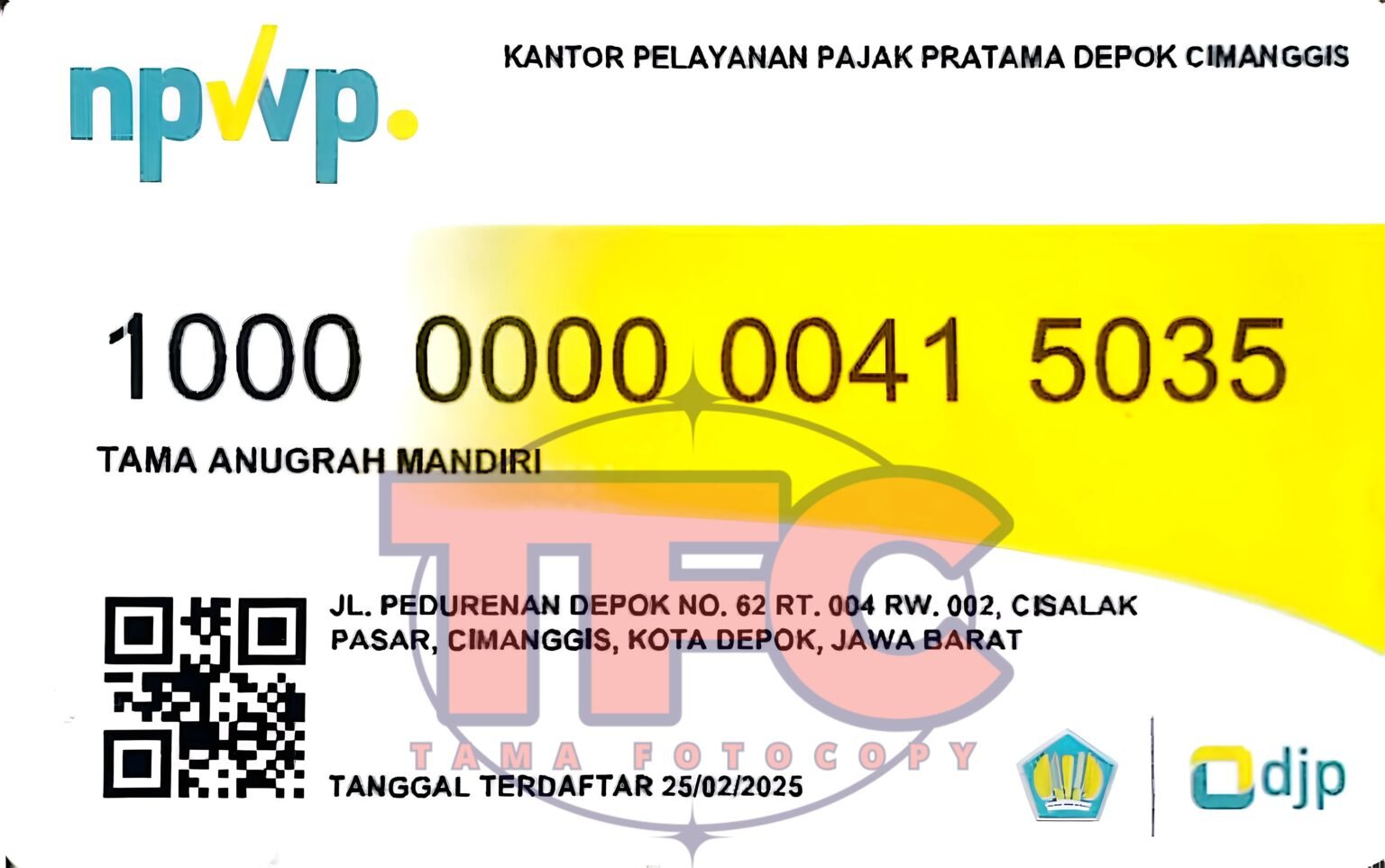 NPWP Tamafotocopy